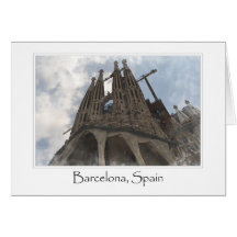 La Sagrada Familia en Barcelona España Tarjetas