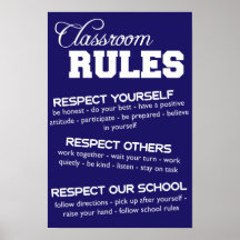 La sala de clase gobierna el poster