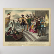 La salida de Cristóbal Colón Poster