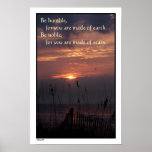 La salida del sol de la playa "sea" poster noble
