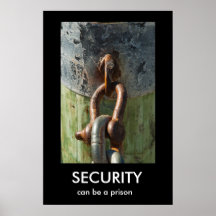 La SEGURIDAD, puede ser un poster de Demotivationa