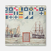 La señal de Nelson en Trafalgar Iman Para Frigorífico