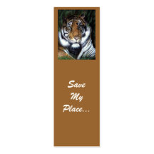 La señal del tigre, ahorra mi lugar plantilla de tarjeta de negocio