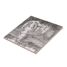 La señora clásica de Shalott enredó en Web Azulejos