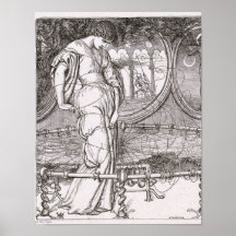 La señora clásica de Shalott enredó en Web Impresiones