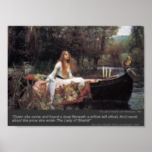 La señora de la impresión de Shalott Impresiones