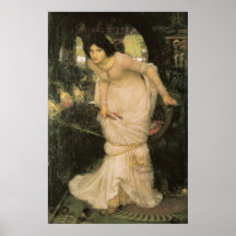 La señora de Shalott - John William Waterhouse Poster