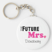 La señora futura Custom Keychain Llavero