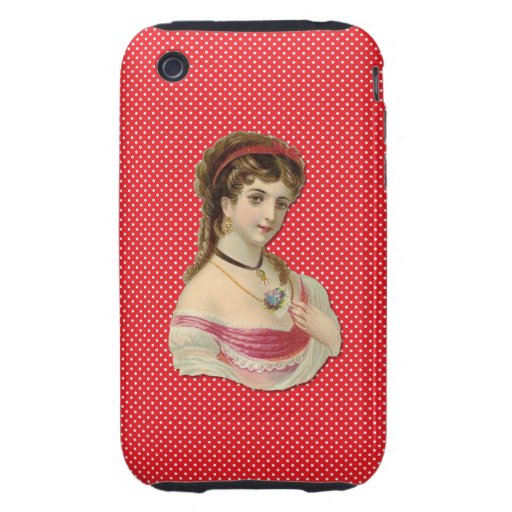 La señora iPhone 3 tough cobertura