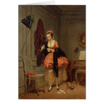 La señora querida, 1846 felicitación