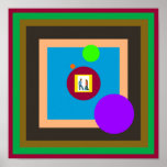 La serie Multi-Backgrounds1 del artista del MUSEO Posters