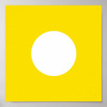 La serie YellowProcessc2SqCircleTr del artista del Poster