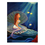 La sirena de la cubierta - postal