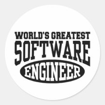 La Software Engineer más grande del mundo Pegatina