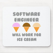 La Software Engineer… trabajará para el helado Tapetes De Raton