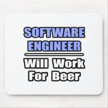 La Software Engineer… trabajará para la cerveza Tapetes De Ratón