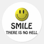 La sonrisa, allí no es ningún infierno etiqueta