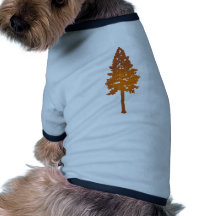 La tarde de la secoya camisas de mascota