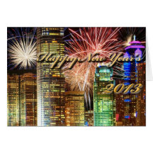 La tarjeta 2013 de la Feliz Año Nuevo