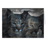 La tarjeta de felicitación americana del lince