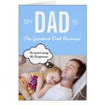 La tarjeta de felicitación de encargo del papá más tarjetas
