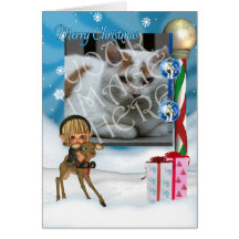 La tarjeta de felicitación del navidad de Photocar