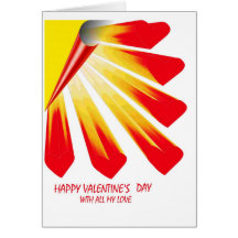 La tarjeta de la tarjeta del día de San Valentín