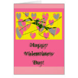 La tarjeta de la tarjeta del día de San Valentín d