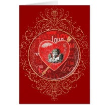 La tarjeta de la tarjeta del día de San Valentín r