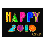 La tarjeta FELIZ 2010 de la invitación por Año Nue