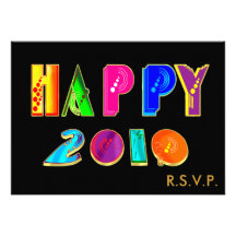 La tarjeta FELIZ 2010 de la invitación por Año Nue
