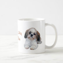 La taza de los perritos de Shih Tzu adora