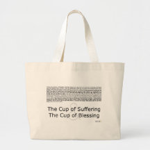 La taza de sufrimiento y la taza de bendición bolsa de mano