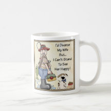 La taza I se divorció a mi esposa ..... divertida