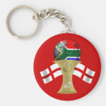 La taza Inglaterra del fútbol aviva el regalo del  Llavero