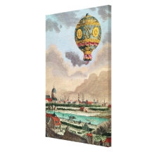 La terraza de Monsieur Franklin en Passy Lona Estirada Galerias