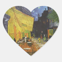 La terraza del café en el lugar Du forum, arles Colcomanias De Corazon Personalizadas