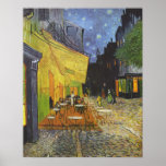 La terraza del café en el lugar Du forum Poster