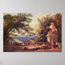 La terraza en margoso de Roberto Huberto Poster