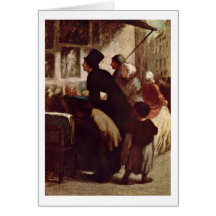 La tienda del grabado de Honore Daumier Tarjetas