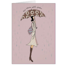 La tormenta pasará ..... la tarjeta del saludo/de 