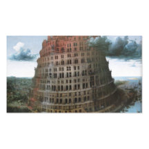 La torre de Babel - Pieter Bruegel la anciano Plantillas De Tarjetas Personales