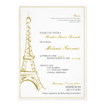 La torre Eiffel invita Invitacion Personalizada