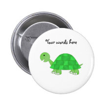 La tortuga del bebé en verde se descolora pins