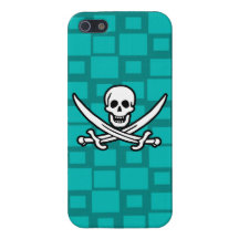 La turquesa ajusta a Rogelio alegre iPhone 5 Carcasa