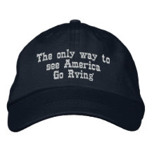 La única manera de ver América ir Rving Gorra De Béisbol