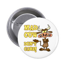 LA VACA LOCA NO CUIDA HUMOR ANIMAL DIVERTIDO PIN