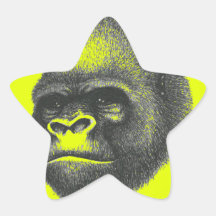 LA VERDAD DEL GORILA PEGATINAS FORMA DE ESTRELLA PERSONALIZADAS