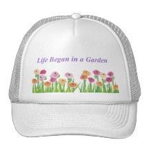 La VIDA COMENZÓ EN un casquillo del JARDÍN Gorros Bordados