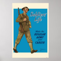 La vida de los soldados - haga el ejército profesi posters